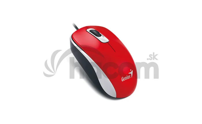 GENIUS DX-110/Kancelárska/Optická/1 000 DPI/Drôtová USB/Červená