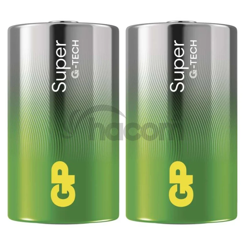 Alkalická batéria GP Super LR20 (D), 2 ks