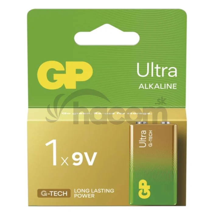 Alkalická batéria GP Ultra 6LF22 (9V), 1 ks