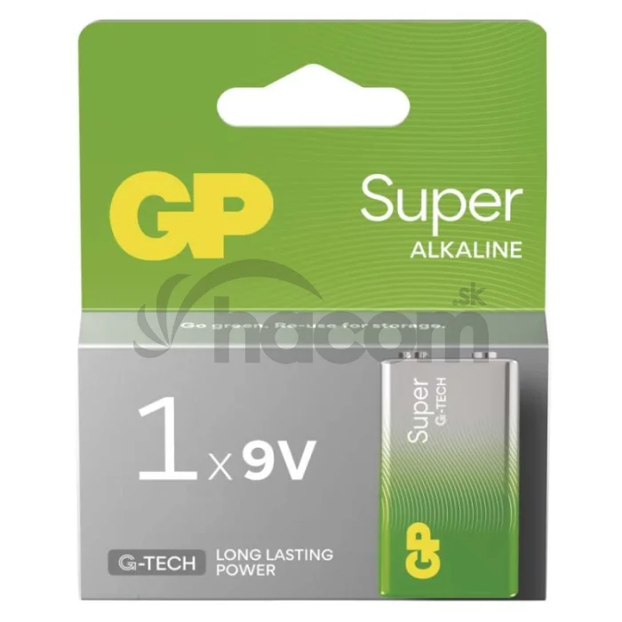 Alkalická batéria GP Super 6LR61 (9V) 1 ks