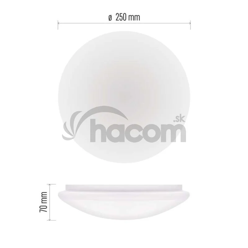LED stropné svietidlo TIVI, B CLASS, okrúhle biele 5,2W, IP44, Teplá biela