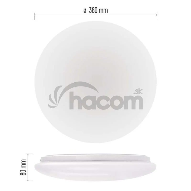 LED prisadené svietidlo FIONI, kruhové biele 24W, IP44, neutrálna biela