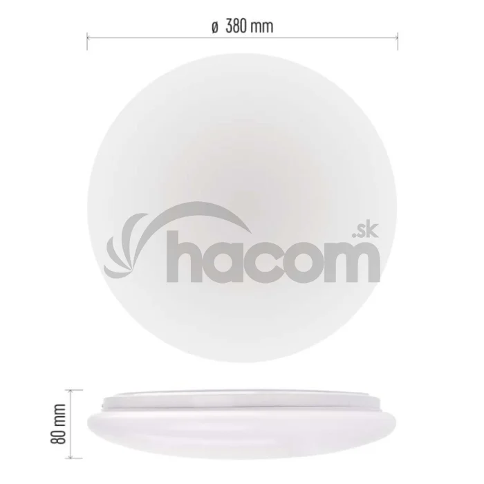 LED prisadené svietidlo FIONI, kruhové biele 24W, IP44, neutrálna biela