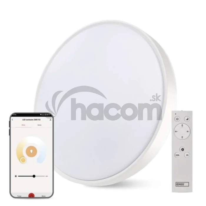Inteligentné LED svietidlo GoSmart, prisadené, kruhové, 45W, CCT, stmievateľné, WiFi