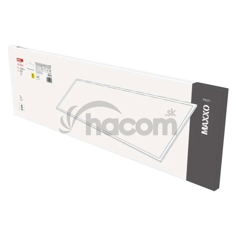 LED panel MAXXO 30 x 120 cm / 10 mm, 36 W, 4 320 lm, vstavaný, neutrálna biela, IP20