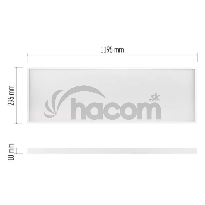 LED panel MAXXO 30 x 120 cm / 10 mm, 36 W, 4 320 lm, vstavaný, neutrálna biela, IP20