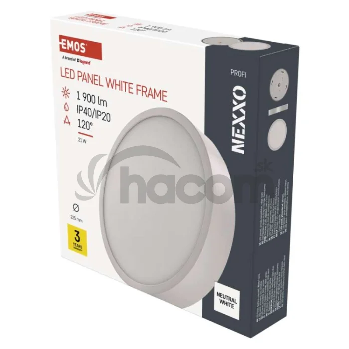LED povrchové svietidlo NEXXO, okrúhle, biele, 21W, neutrálna biela