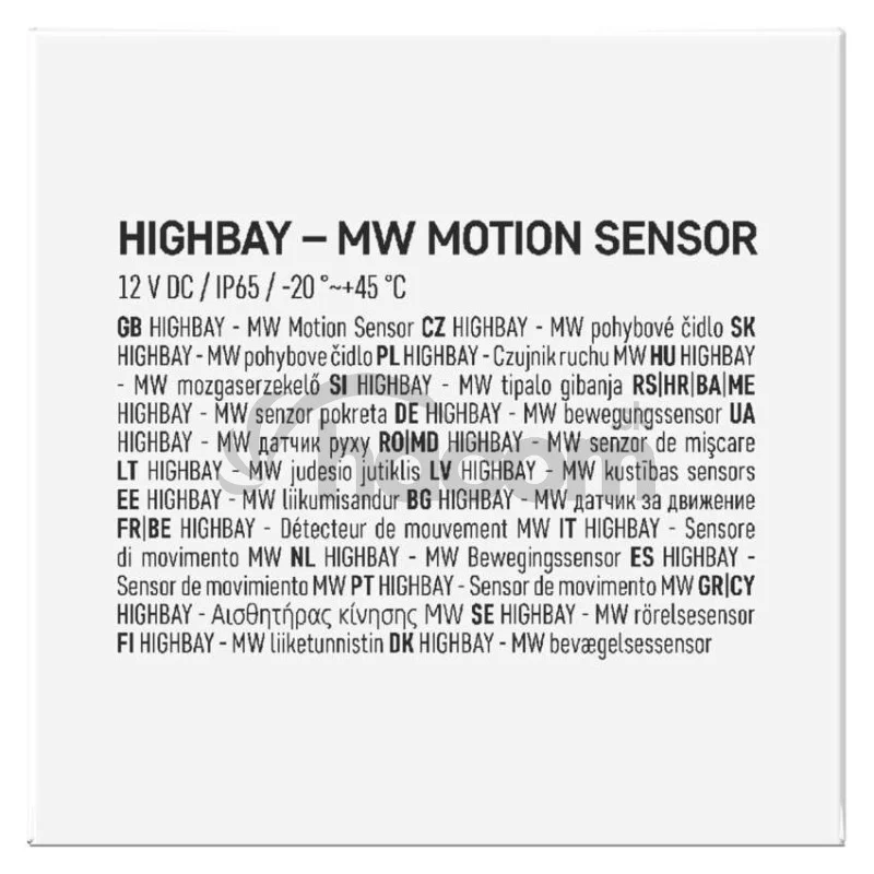 HIGHBAY - MW pohybove čidlo