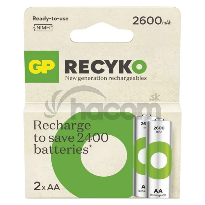Nabíjacia batéria GP ReCyko 2600 (AA) 2 ks