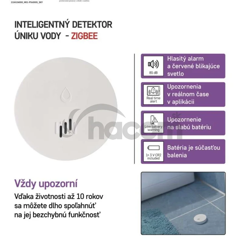 GoSmart Detektor úniku vody P56000S ZigBee
