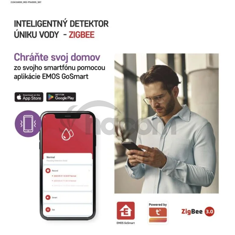 GoSmart Detektor úniku vody P56000S ZigBee