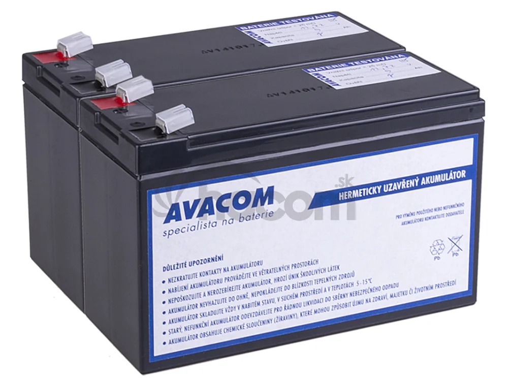 Batériový kit AVACOM AVA-RBC124-KIT náhrada pre renováciu RBC124 (2ks batérií)