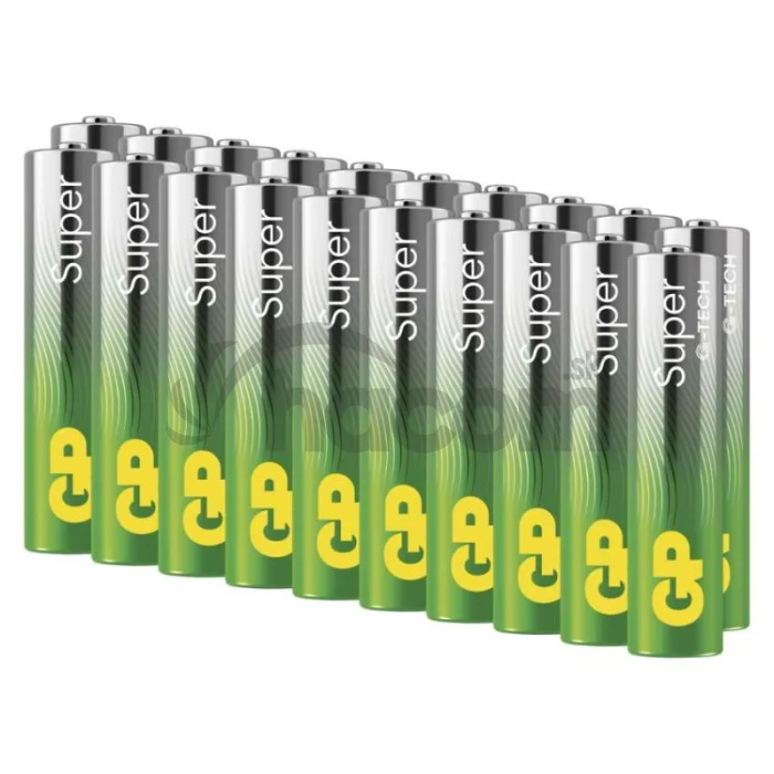 Alkalická batéria GP Super Alkaline LR03 (AAA), 20 ks