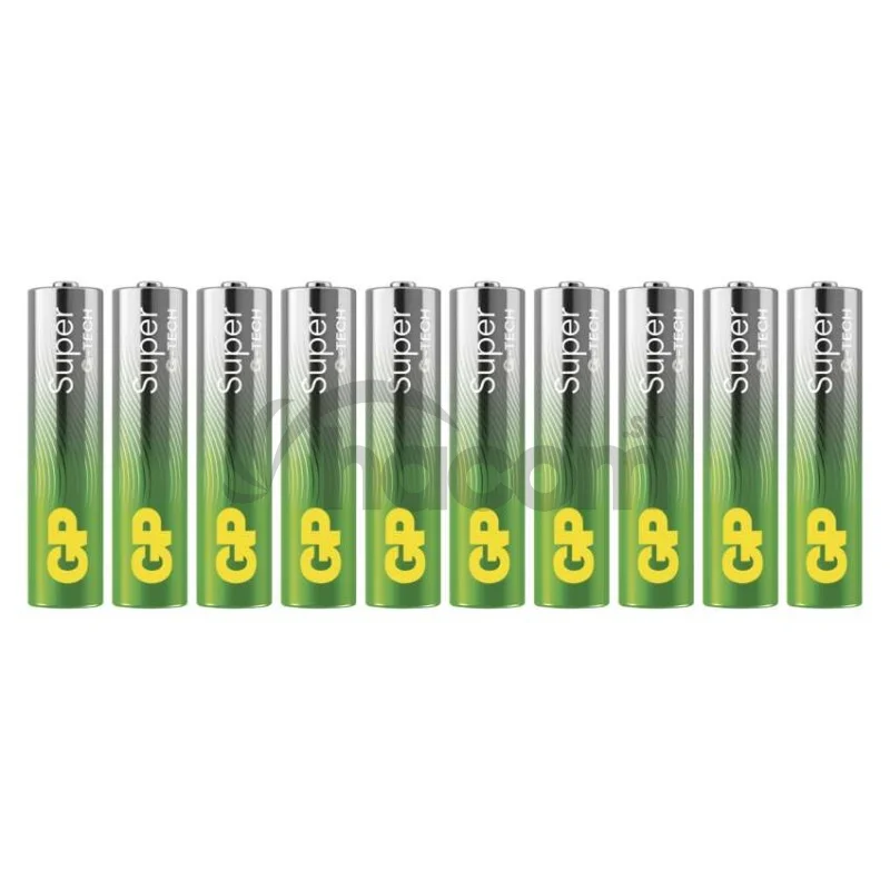 Alkalická batéria GP Super LR03 (AAA), 10 ks