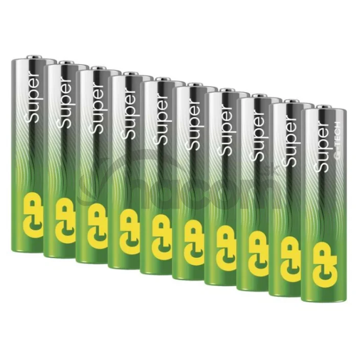 Alkalická batéria GP Super LR03 (AAA), 10 ks