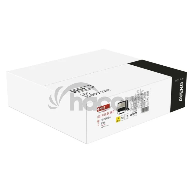 LED reflektor AVENO čierny, 100W neutrálna biela