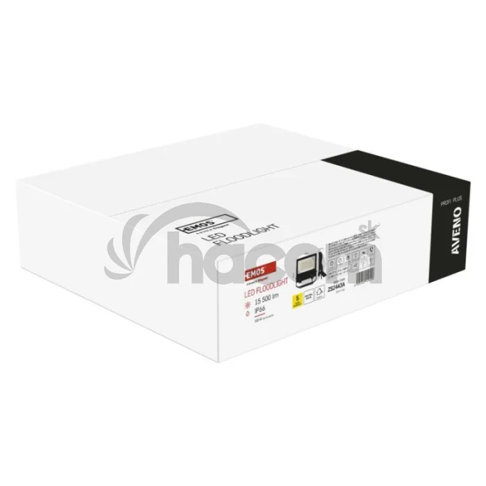 LED reflektor AVENO čierny, 100W neutrálna biela