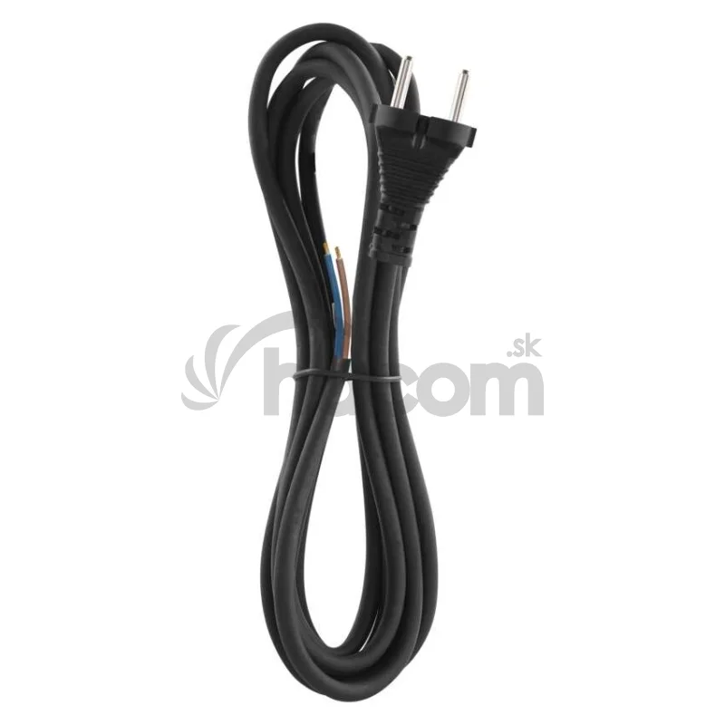 Flexošnúra guma/neoprén 2 × 1 mm2, 3 m, čierna