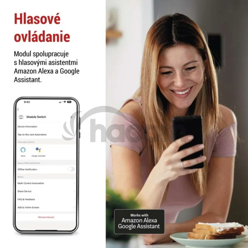GoSmart prepínací modul IP-2104SZ, ZigBee, 2-kanálový (nevyžaduje N-vodič)