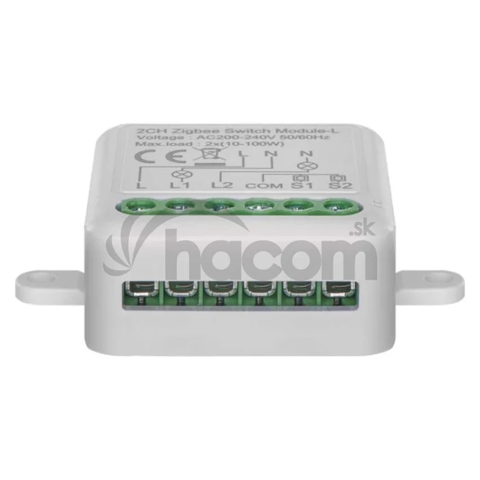 GoSmart prepínací modul IP-2104SZ, ZigBee, 2-kanálový (nevyžaduje N-vodič)