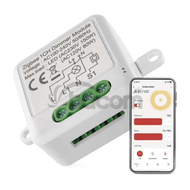 GoSmart modul stmievania IP-2111DZ, ZigBee, 1-kanálový