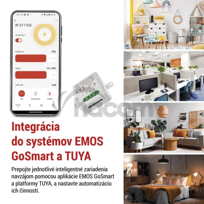 GoSmart modul stmievania IP-2111DZ, ZigBee, 1-kanálový