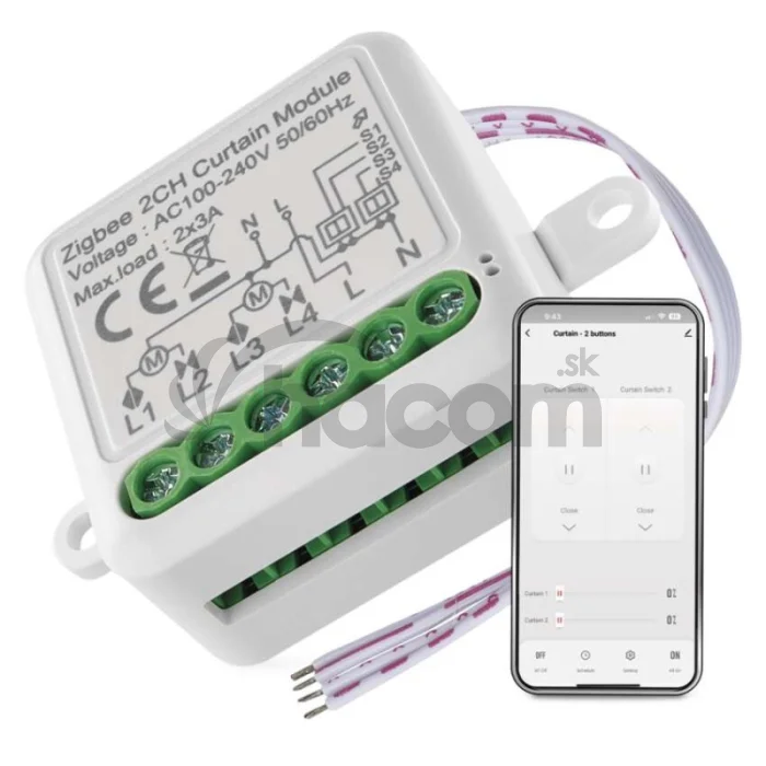 GoSmart modul motora IP-2122CZ, ZigBee, 2-kanálový