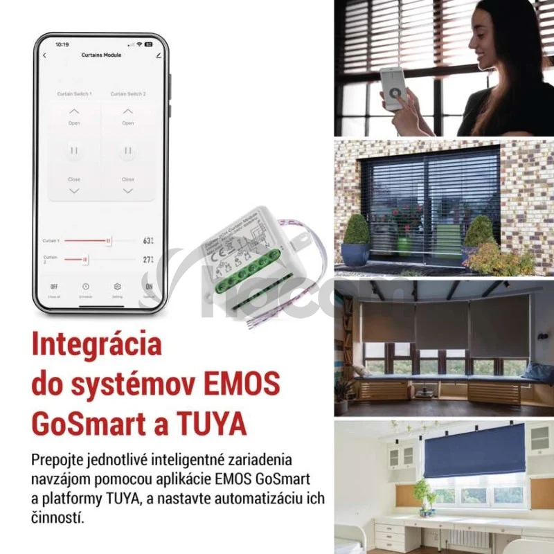 GoSmart modul motora IP-2122CZ, ZigBee, 2-kanálový