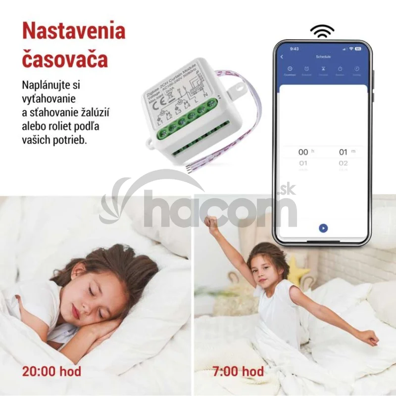 GoSmart modul motora IP-2122CZ, ZigBee, 2-kanálový