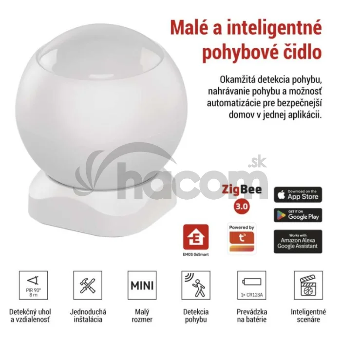 GoSmart PIR senzor (snímač pohybu) IP20, ZigBee