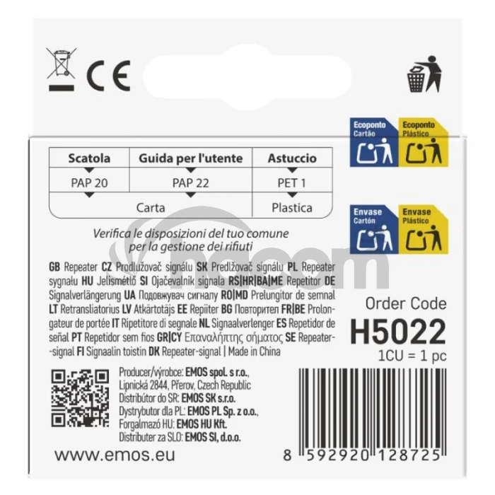 GoSmart opakovač signálu IP-2213Z pre bránu ZigBee