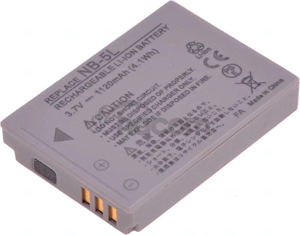 Batéria T6 Power pre Canon NB-5L, 1100mAh, 4,1Wh