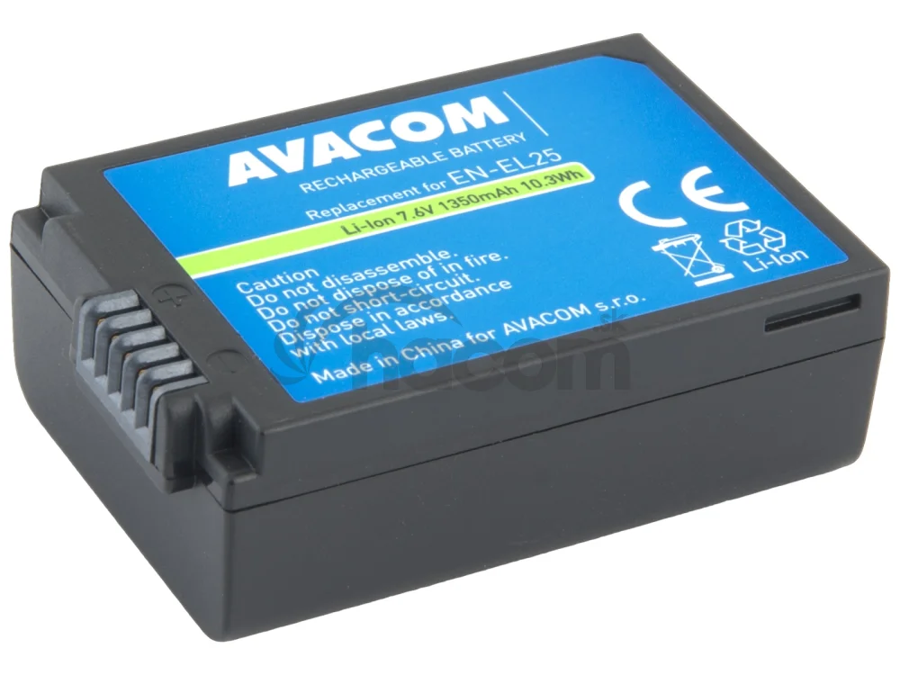 Batéria AVACOM Nikon EN-EL25 Li-Ion 7.6V 1350mAh 10.3Wh