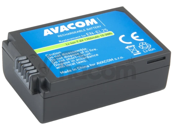 Batéria AVACOM Nikon EN-EL25 Li-Ion 7.6V 1350mAh 10.3Wh