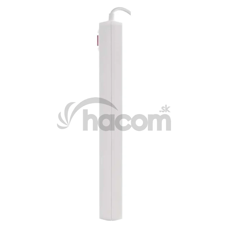 Predlžovací kábel 3 m / 5 zásuvky / s vypínačom / biely / 1×USB-A + 1×USB-C / 1,5 mm2