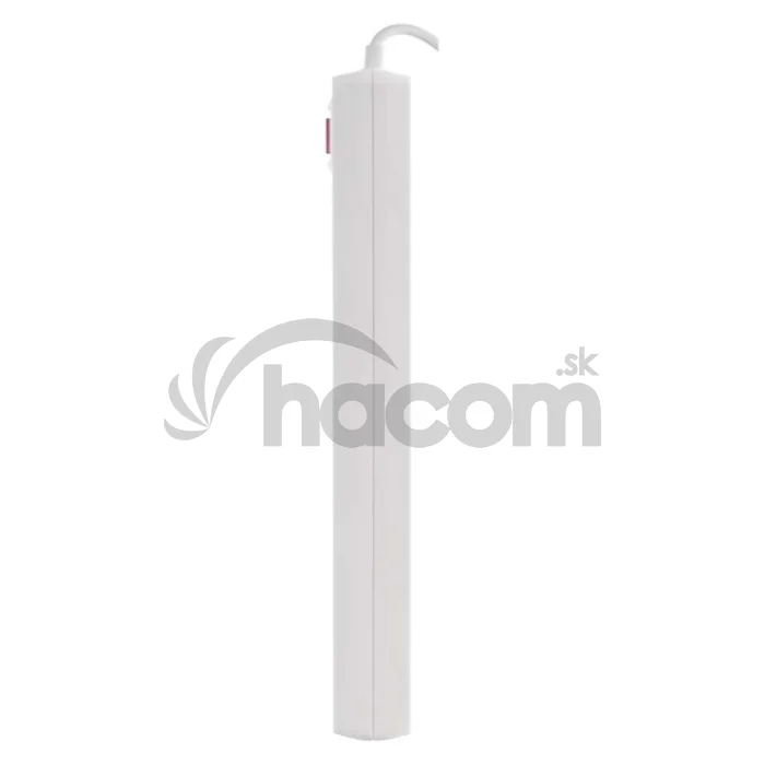 Predlžovací kábel 3 m / 5 zásuvky / s vypínačom / biely / 1×USB-A + 1×USB-C / 1,5 mm2
