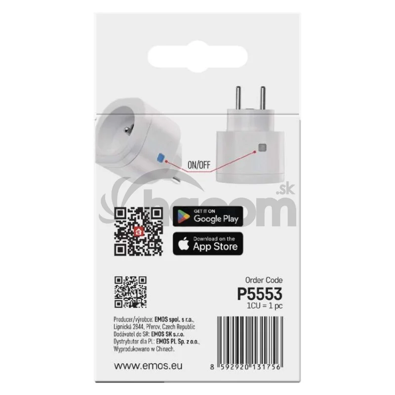 Zásuvka GoSmart Zigbee IP-3007F