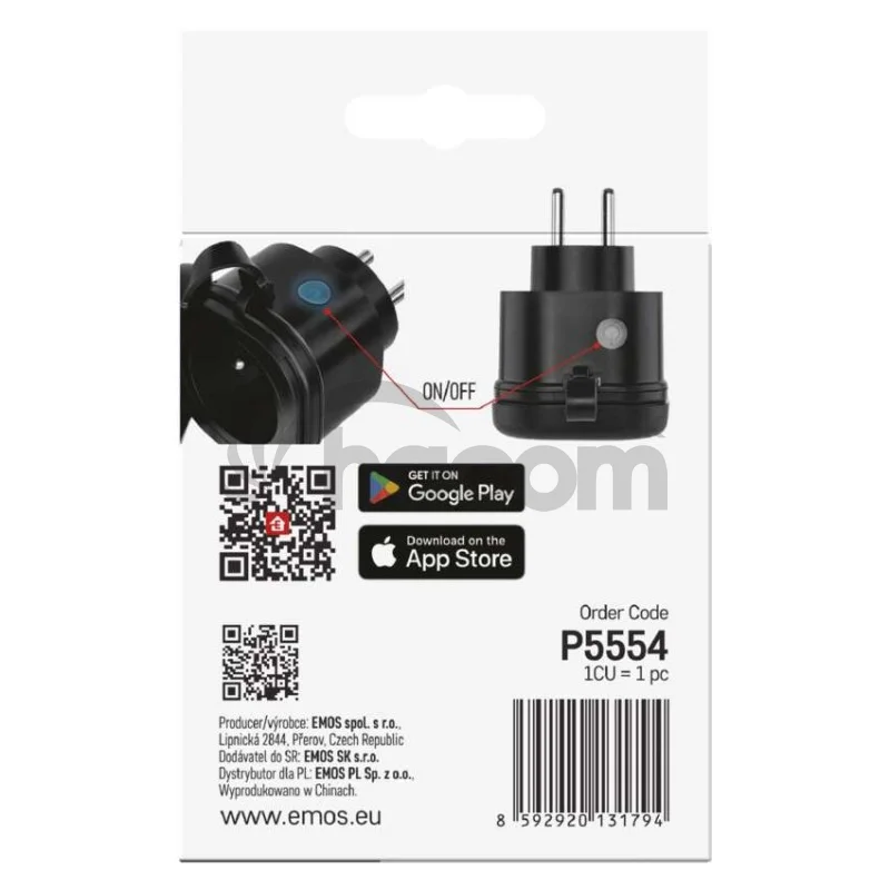 Zásuvka GoSmart Zigbee IP44 IP-3008F