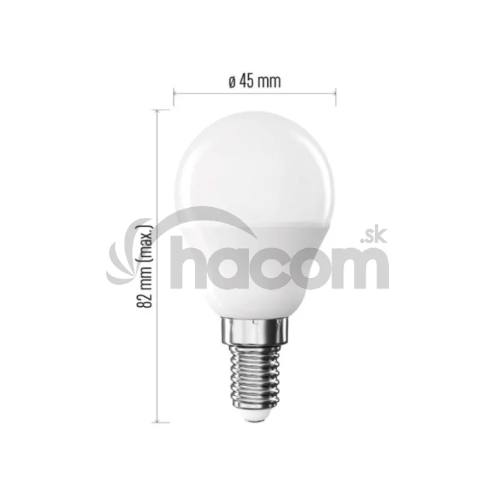 LED žiarovka Basic MINI GLOBE E14 / 8,8 W (60 W) / 806 lm / Teplá biela