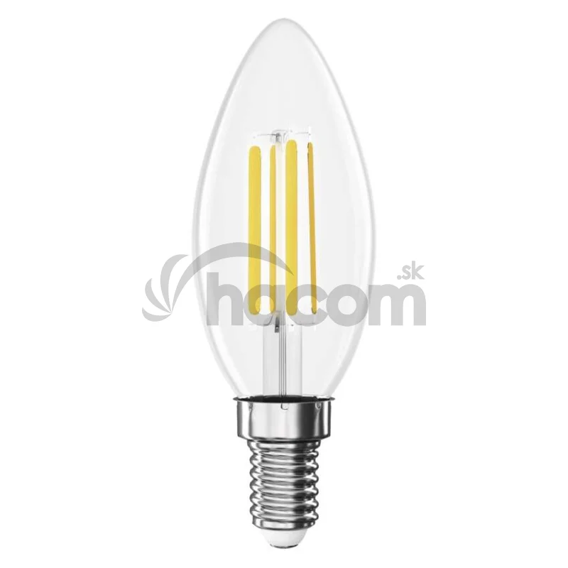 LED žiarovka Filament sviečka / E14 / 7 W (75 W) / 1055 lm / neutrálna biela