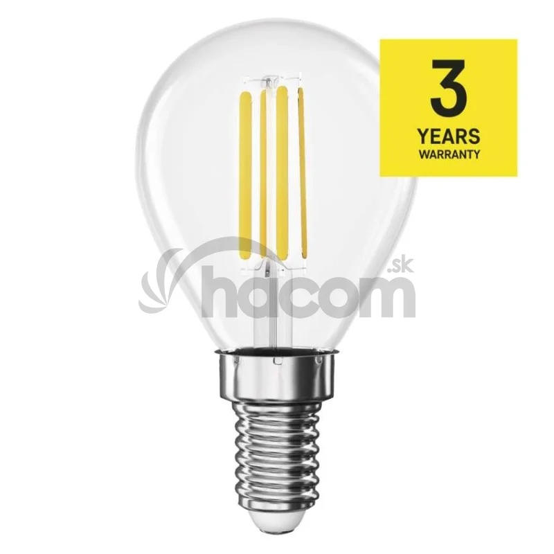 LED žiarovka Filament Mini Globe / E14 / 7 W (75 W) / 1055 lm / teplá biela