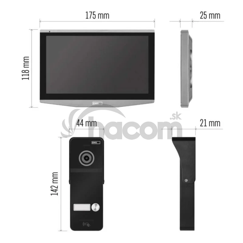 GoSmart Sada domáceho videovrátnika EMOS IP-750A s WiFi