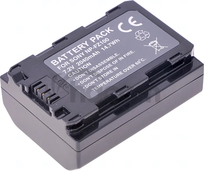 Batéria T6 power Sony NP-FZ100, 2040mAh, 14,7Wh, čierna