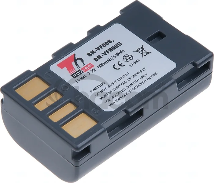 Batéria T6 Power JVC BN-VF808, BN-VF808U, 800mAh, 5,8Wh, sivá
