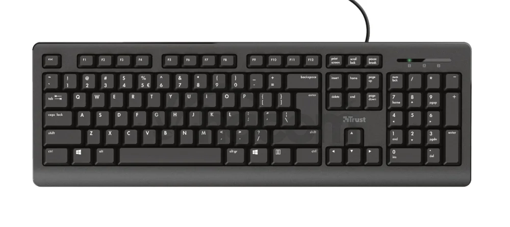 TRUST PRIMO/Drôtová USB/HU layout/Čierna