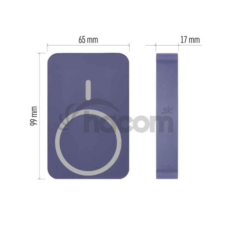 Power bank EMOS WI 1046, 10 000 mAh, 20 W+Wireless, modrá