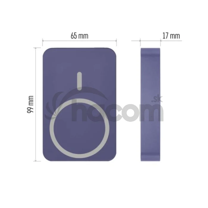 Power bank EMOS WI 1046, 10 000 mAh, 20 W+Wireless, modrá