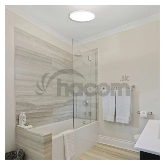 LED prisadené svietidlo DIONI kruhové, biele, 15W, CCT