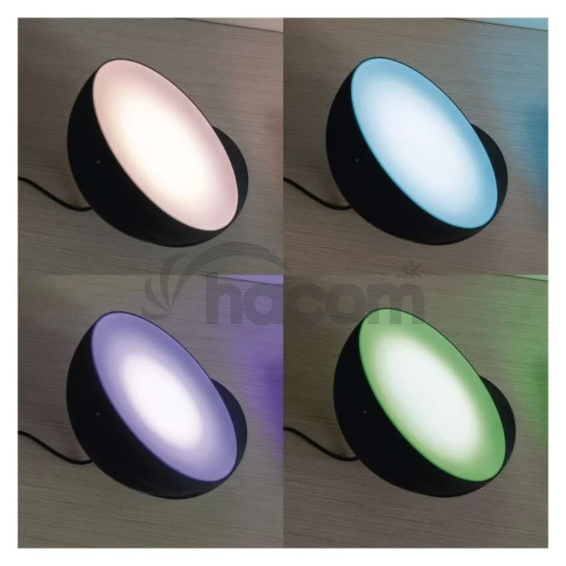 GoSmart LED ambientná lampa, čierna, teplá biela–studená biela/ RGB, WiFi