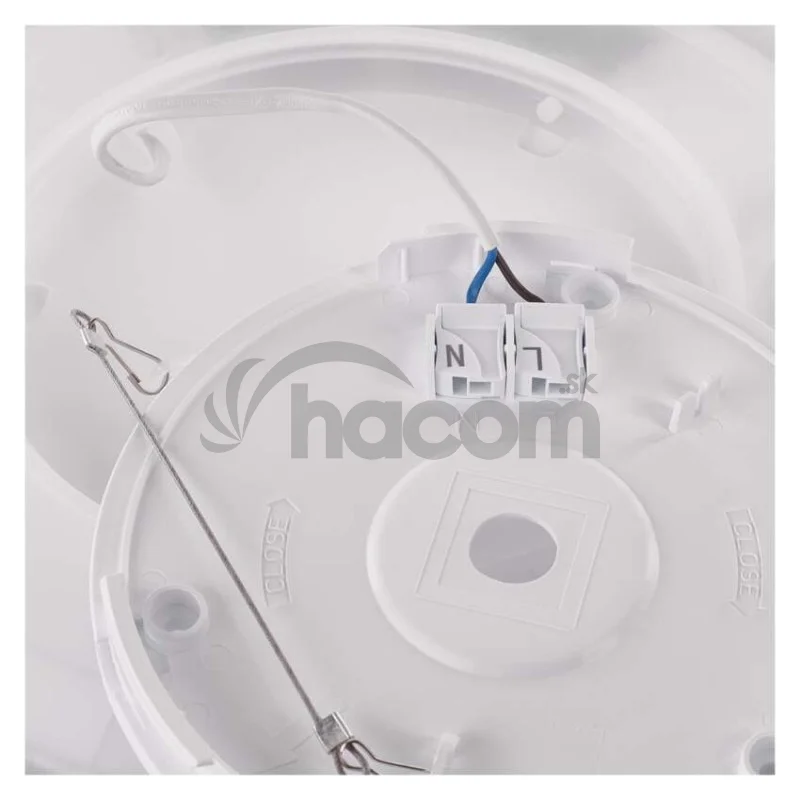 LED prisadené svietidlo FLORI okrúhle, čierné, 18W, neutrálna biela